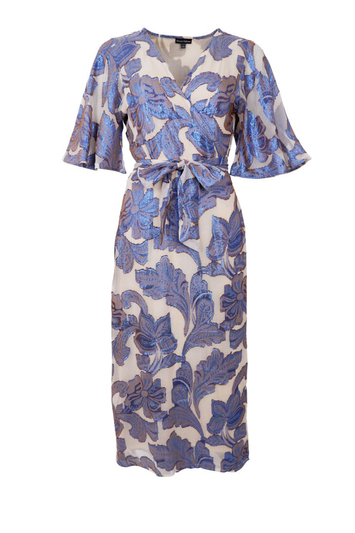 Black Colour - Bckenzie Wrap Dress 41129 - Blue