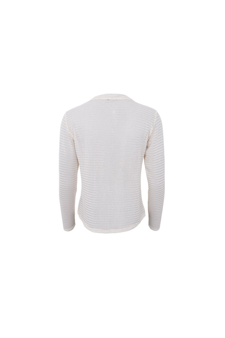 Black Colour - Bclili Mesh Blouse 41071 - Shirts - Cream