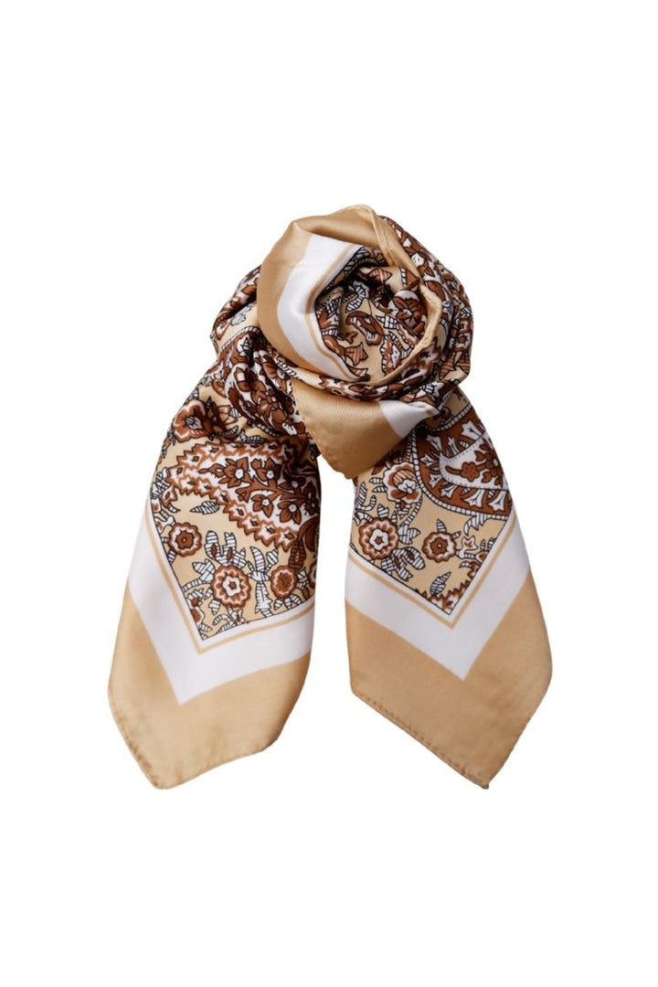 Black Colour - Bcliora Mini Scarf 3664 - Camel