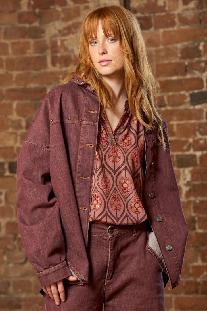 Black Colour - Bcluna Blouse 39208 - Powder Tulip Bluser 