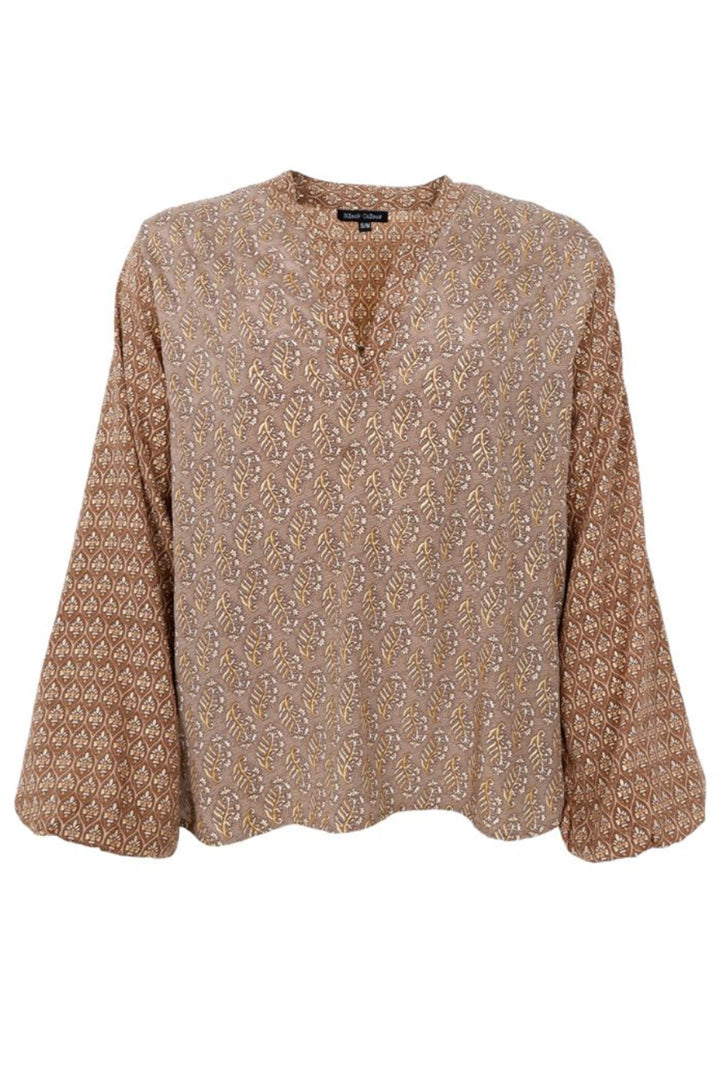 Black Colour - Bcluna Blouse 39232 - Nougat Multi