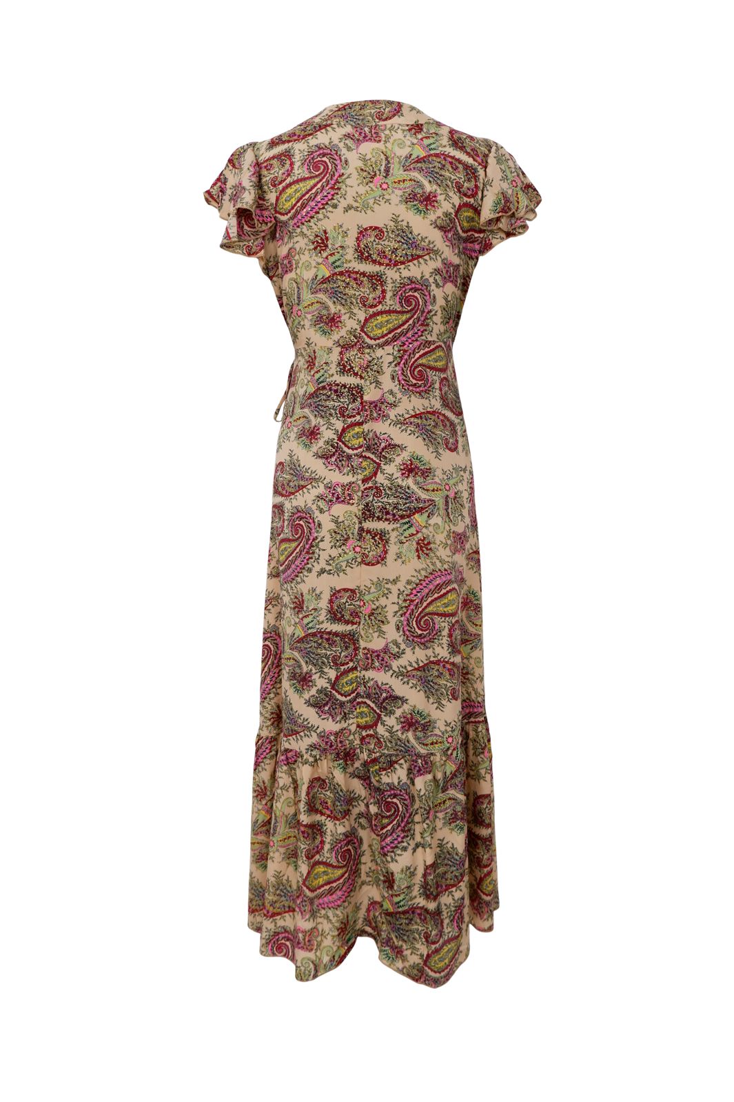 Black Colour - Luna Flared Wrap Dress 39151 - Ruby Meadow