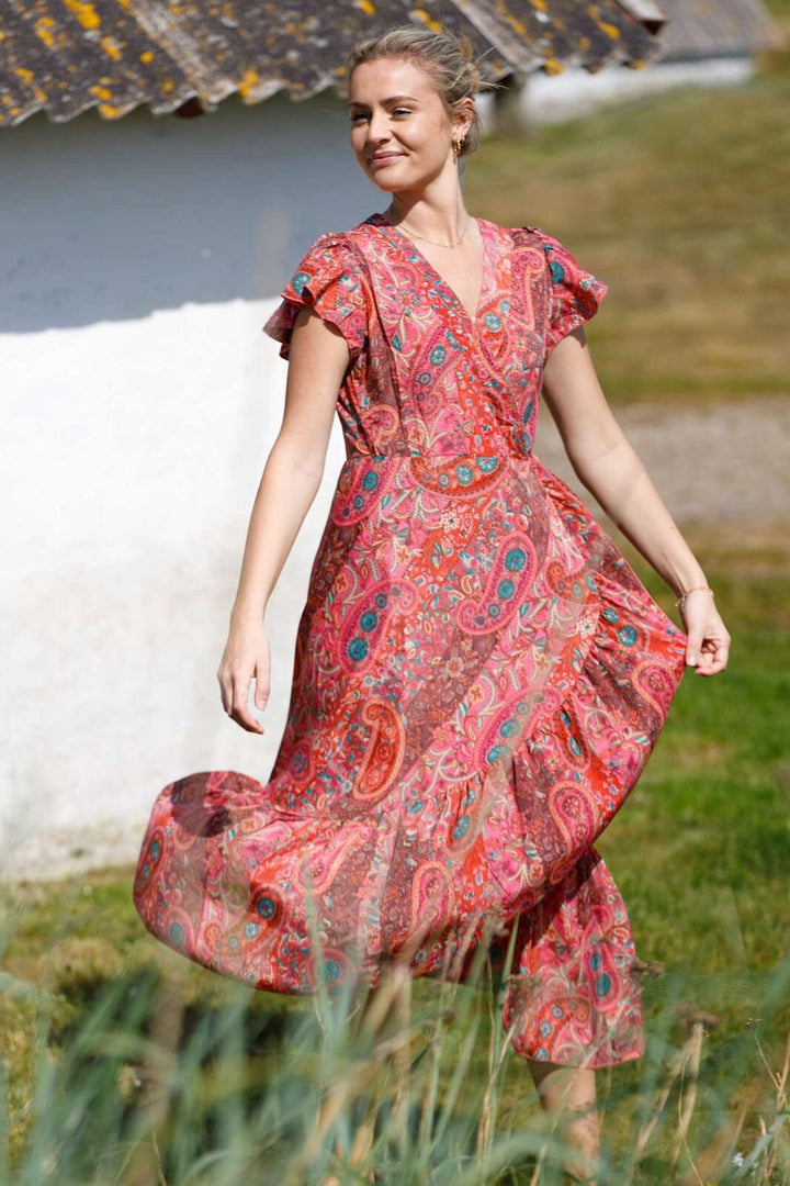Black Colour - Bcluna Flared Wrap Dress 39151 - Scarlett Berry