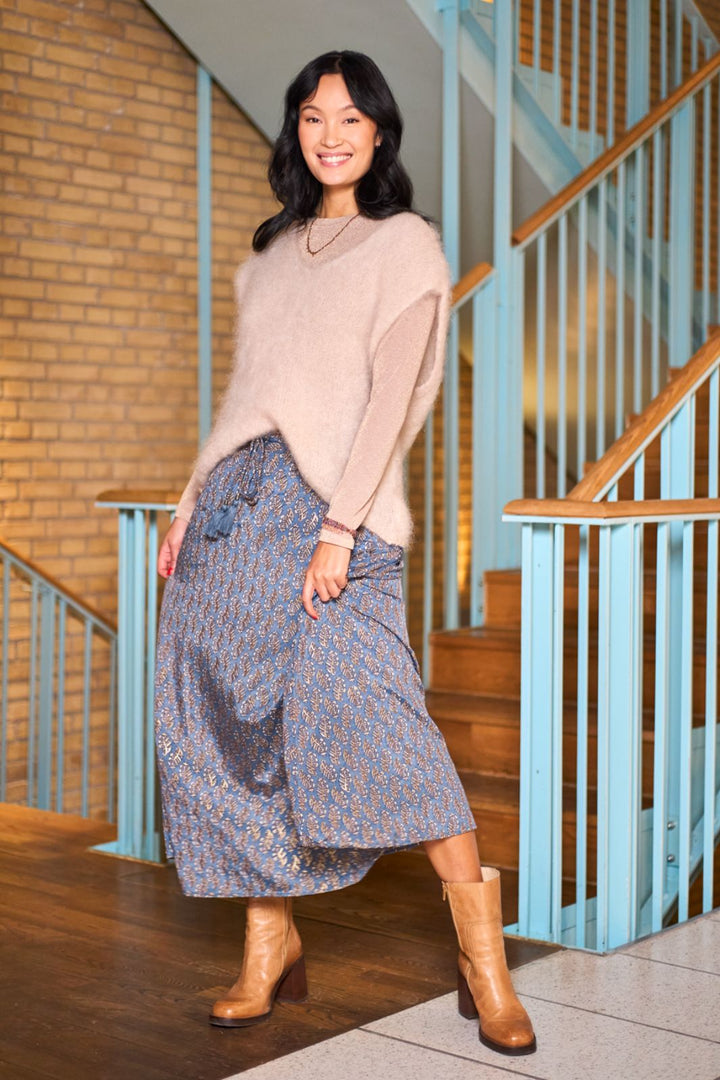 Black Colour - Bcluna Regular Skirt 39230 - Blue Mist