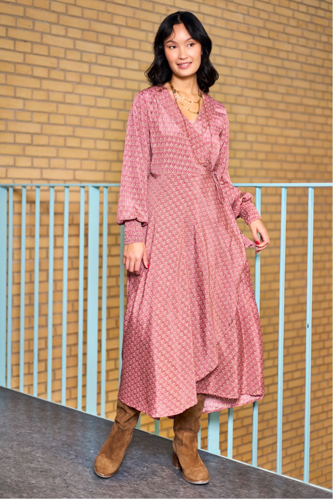 Black Colour - Bcluna Wrap Dress 39212 - Indie Berry