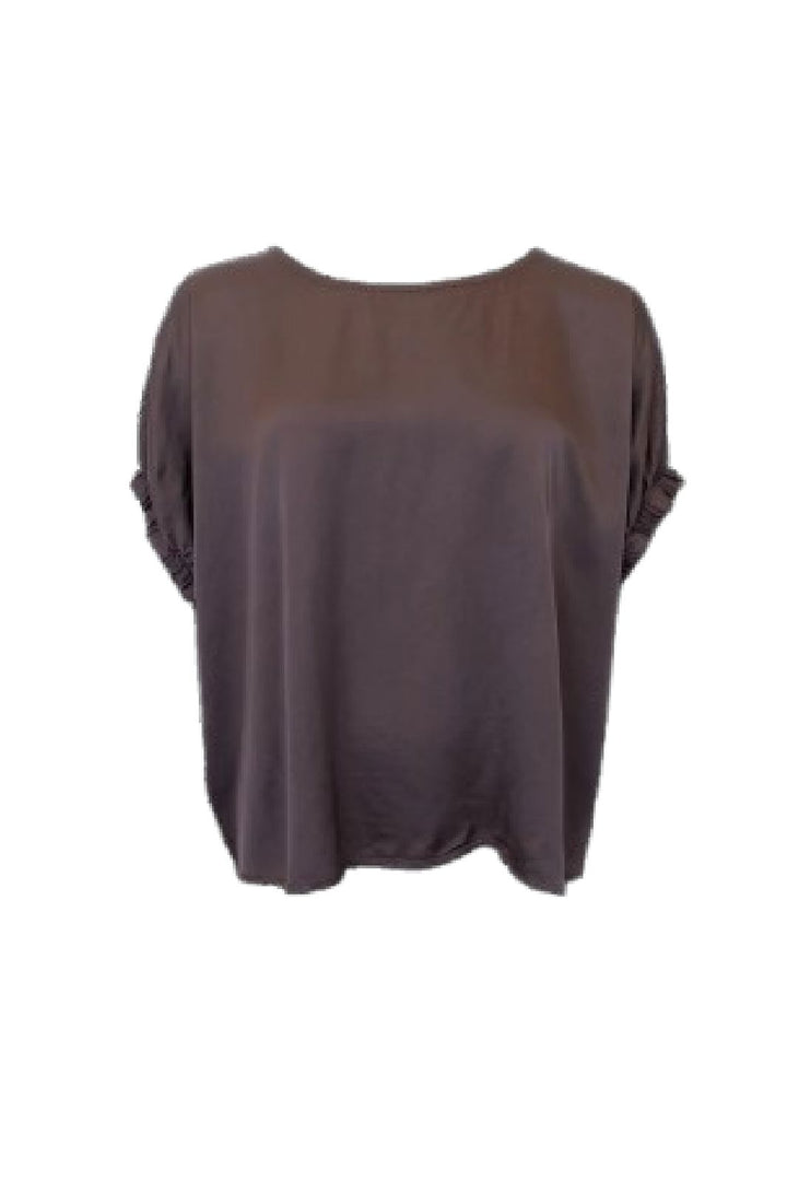 Black Colour - Mabel Blouse 40996 - Coffee