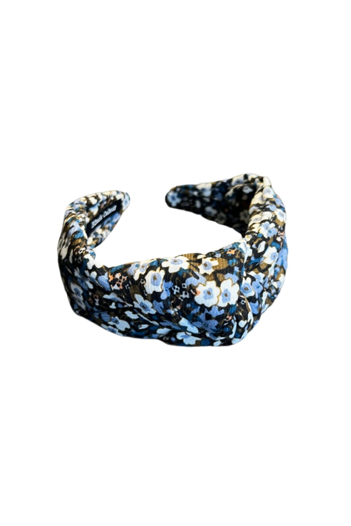 Black Colour - Bcmalia Flower Headband - Navy Hårbøjler 