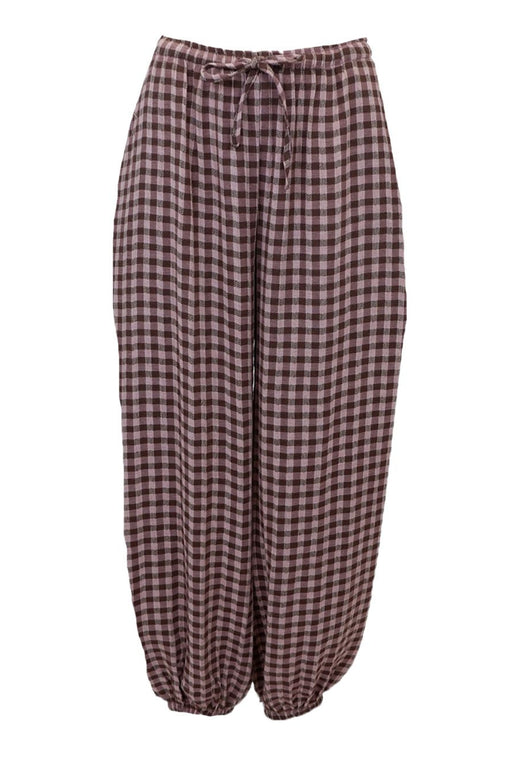 Black Colour - Bcmalle Balloon Pant 41317 - Brown Check