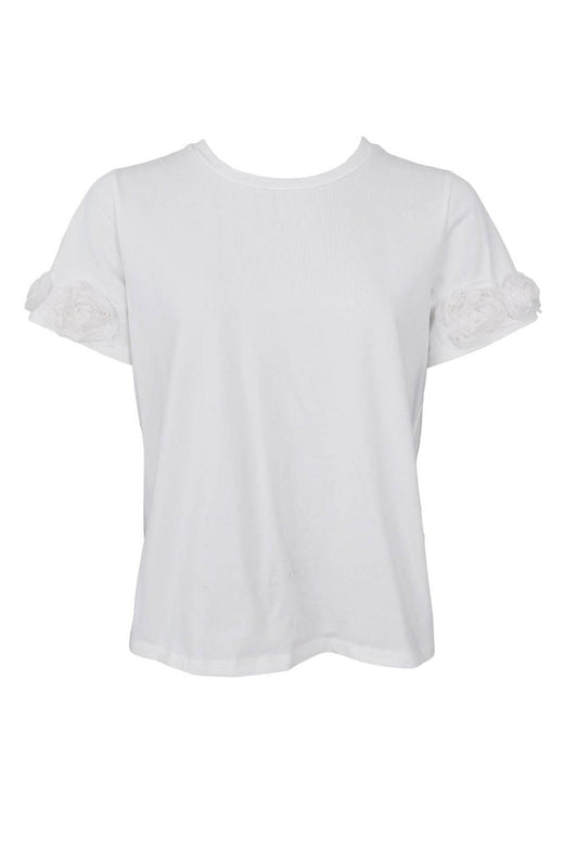Black Colour - Bcmay Flowerpatch Tee 41102 - Shirts - Off White T-shirts 