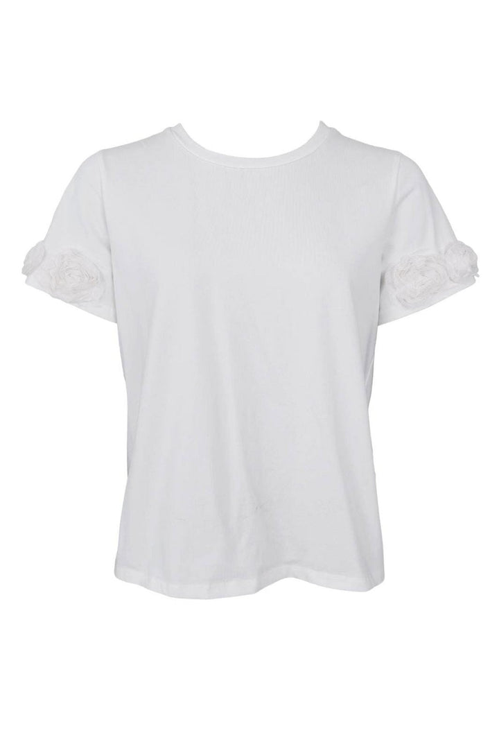 Black Colour - Bcmay Flowerpatch Tee 41102 - Shirts - Off White T-shirts 
