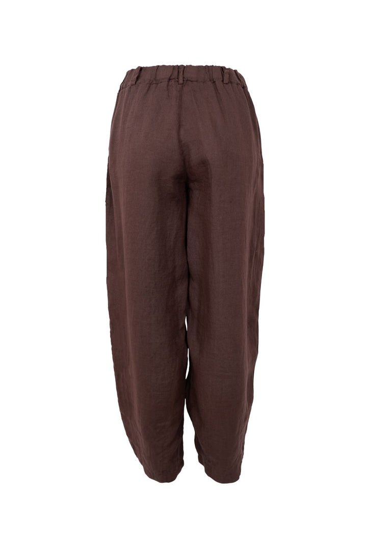 Black Colour - Bcmelina Barrel Linen Pant 41113 - Coffee