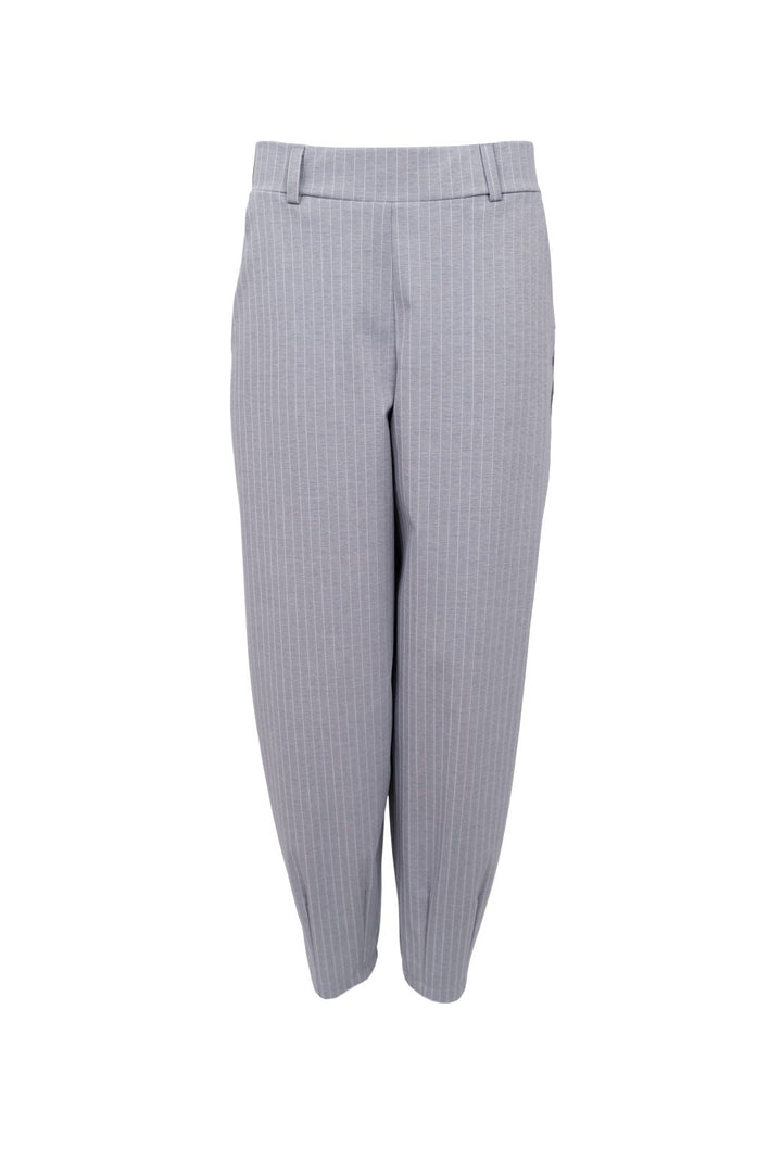 Black Colour - Bcmilano Barrel Pant 41109 - Grey Stripe
