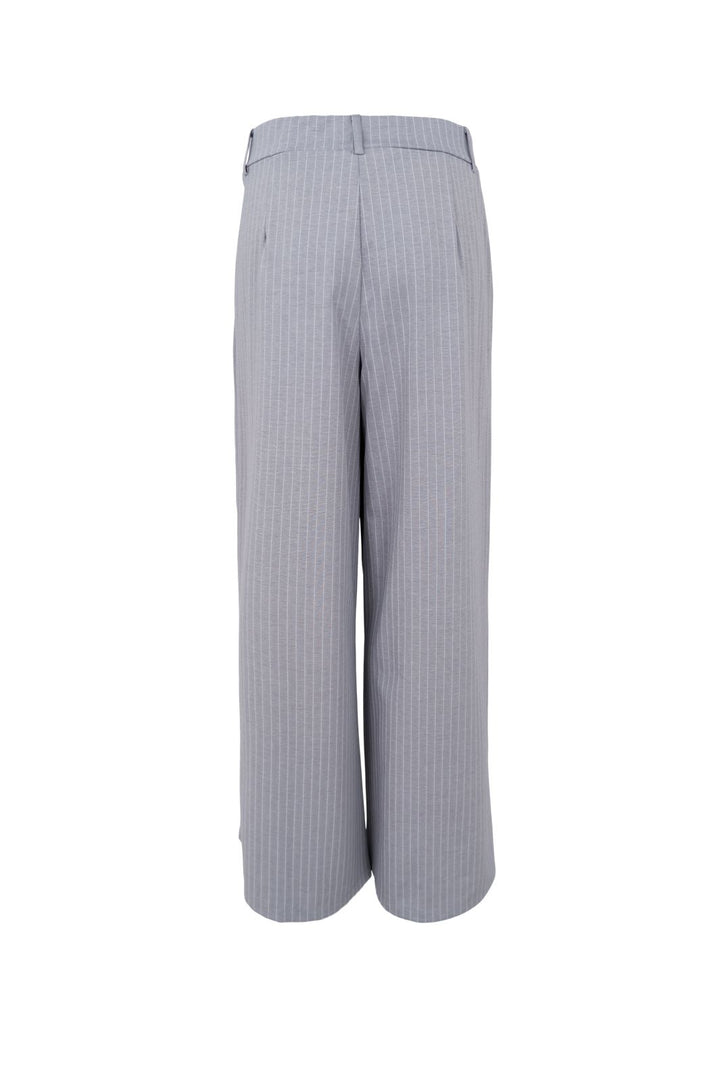 Black Colour - Bcmilano Wideleg Pant 41110 - Grey Stripe