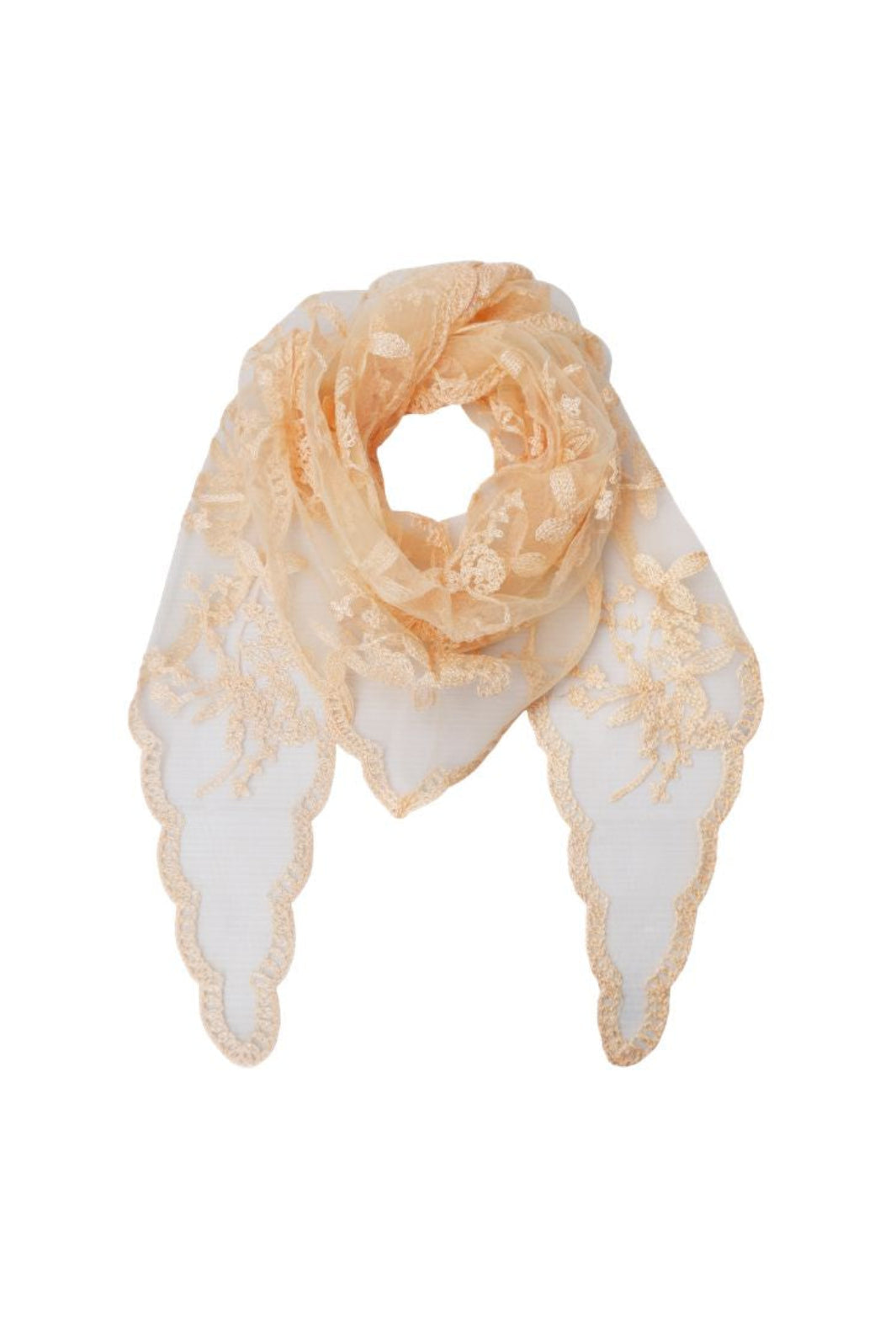 Black Colour - Bcmiriana Triangle Lace Scarf 3643 - Beige