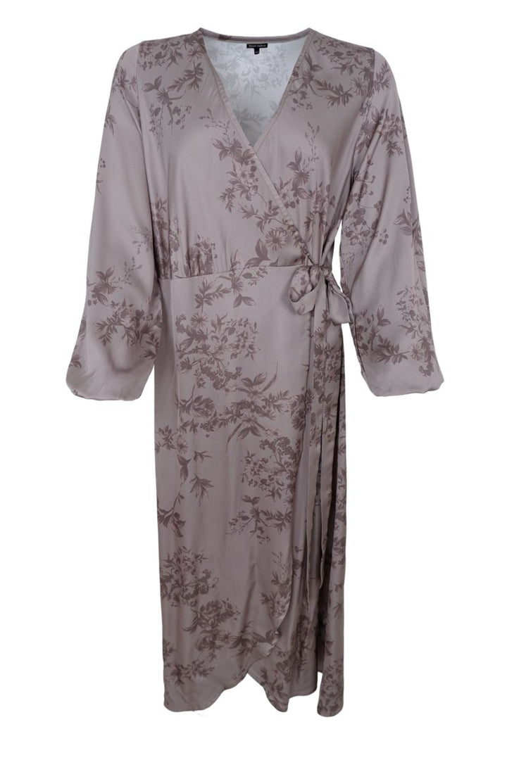 Black Colour - Bcnancy Ls Wrap Dress 41239 - Taupe