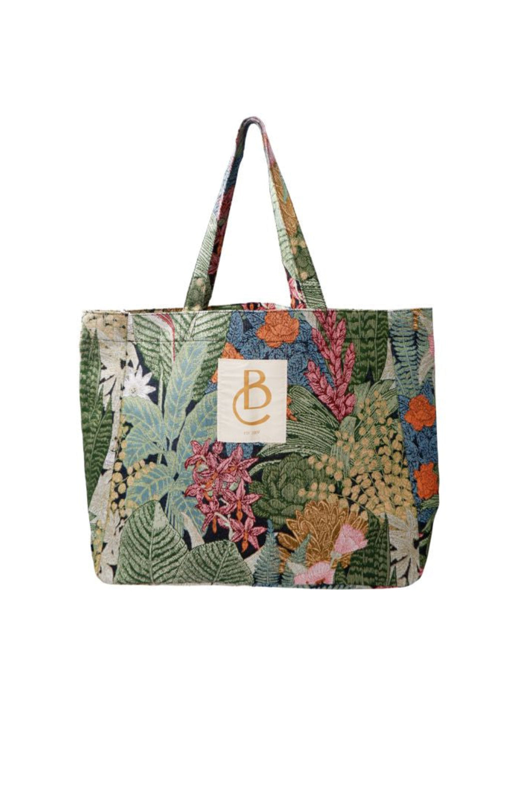 Black Colour - Bcnyla Shopper Bag 9340 - Flower Forest