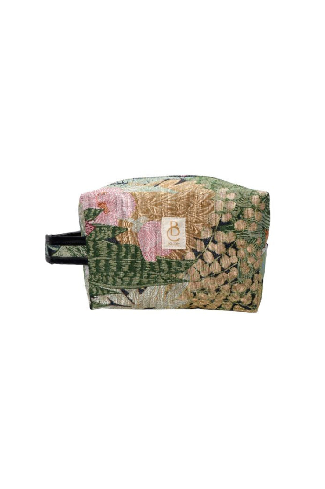 Black Colour - Bcnyla Washbag 7026 - Flower Forest