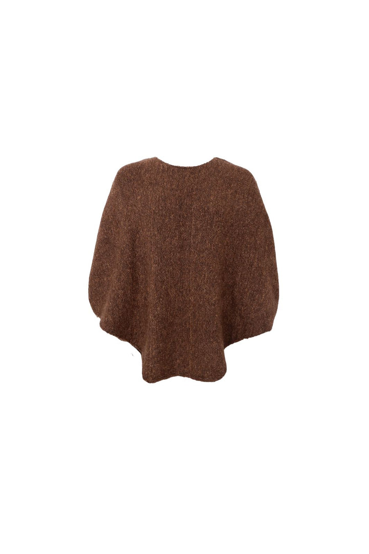 Black Colour - Bcpenny Poncho 1219 - Mocca