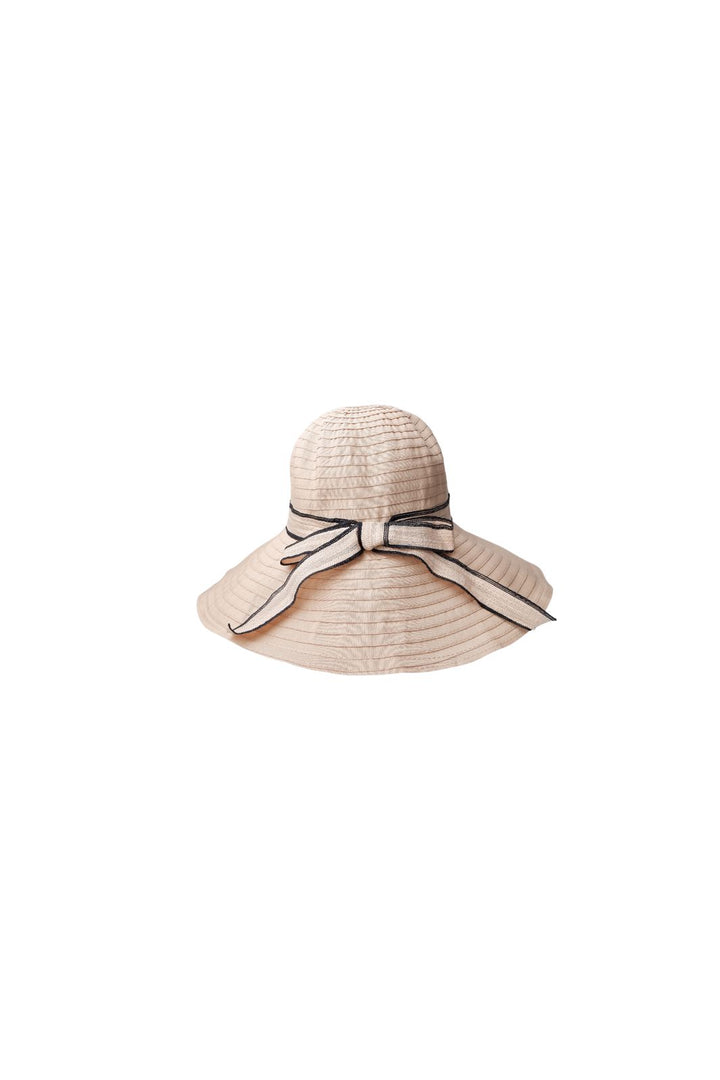 Black Colour - Bcportofino Ribbon Hat 8045 - Beige