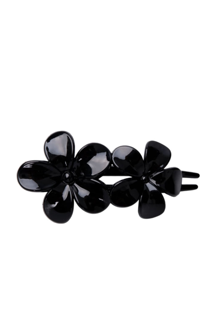 Black Colour - Bcrosella Flower Hair Clip 6074 - Black