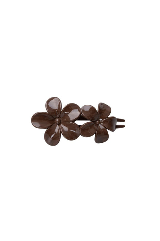 Black Colour - Bcrosella Flower Hair Clip 6074 - Coffee