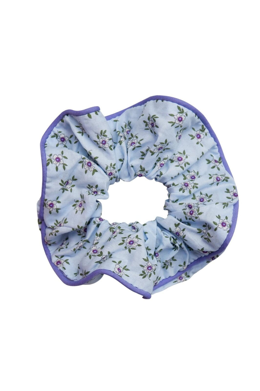 Scrunchie av restestoff liten - poppy black