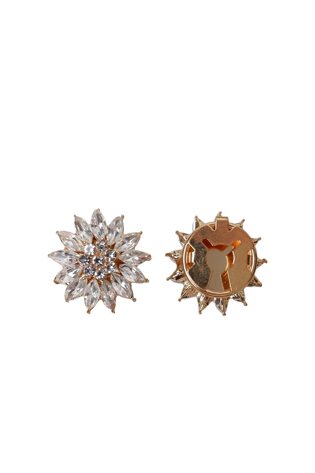 Black Colour - Bcsiva Button Covers, 2 Pcs. Set 4478 - Clear