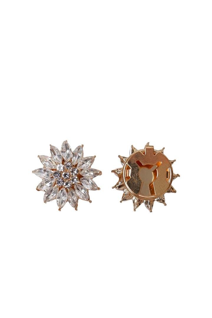 Black Colour - Bcsiva Button Covers, 2 Pcs. Set 4478 - Clear