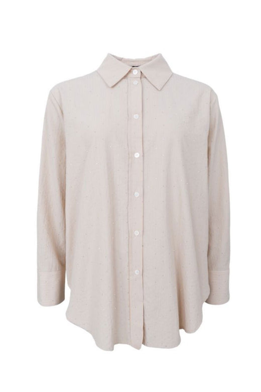 Black Colour - Bcstarry Strass Shirt 40786 - Cream Skjorter 