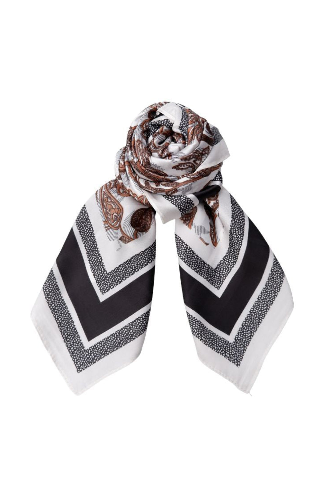 Black Colour - Bcsuri Mini Scarf 3662 - Black