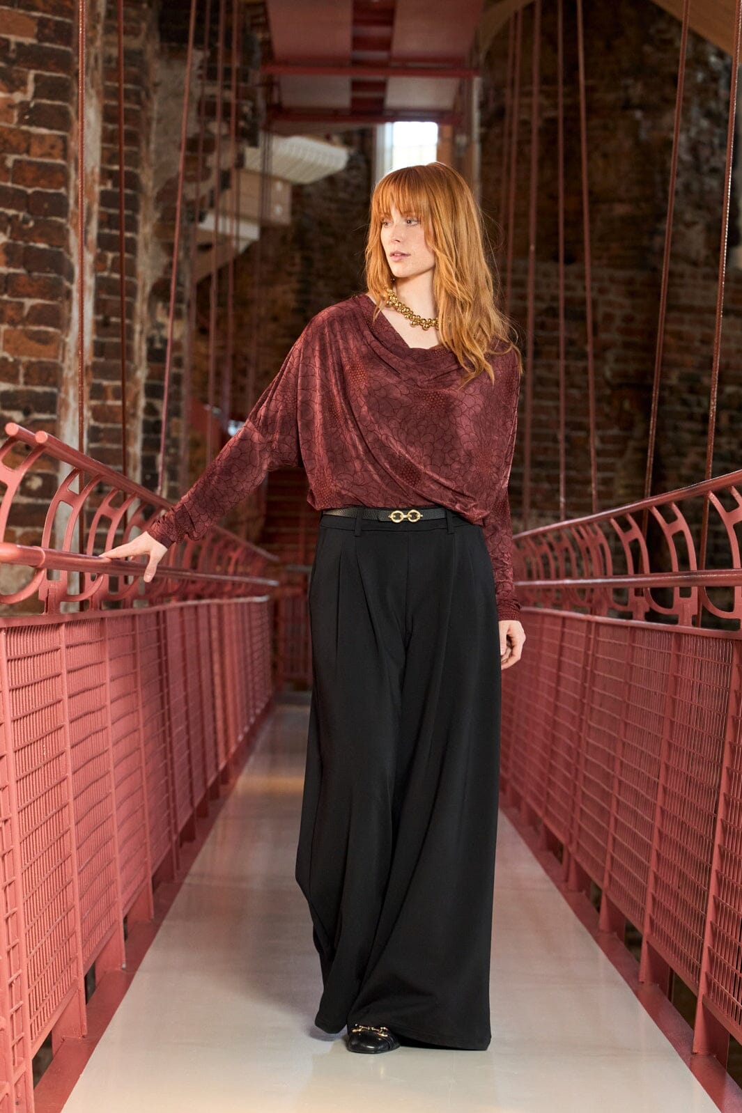 Black Colour - Bctessa Ls Blouse 40941 - Plum