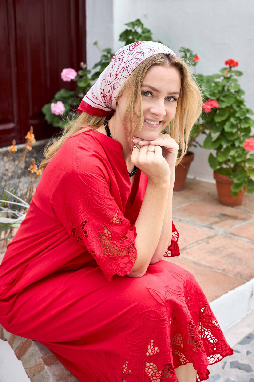 Black Colour - Bctyra Mini Scarf 3682 - Red Tørklæder 