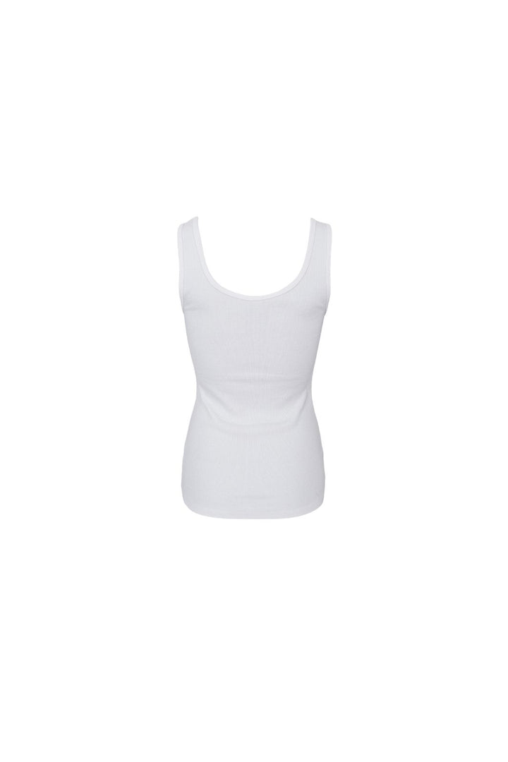 Black Colour - Bcvibs Rib Tank Top 41164 - Shirts - Off White