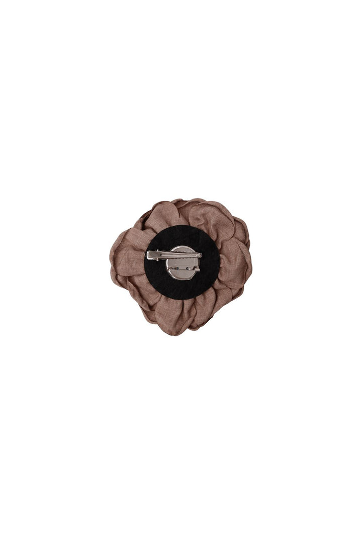Black Colour - Bcvilla Flower Brooch 5800 - Taupe