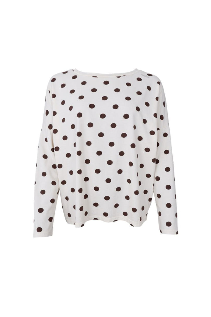 Black Colour - Bczelda Loose Ls Blouse 41120 - Shirts - Coffee Dot
