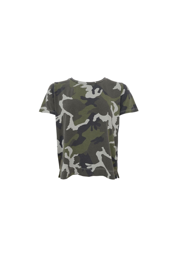 Black Colour - Bczelda S/S T-Shirt 40885 - Shirts - Brown Camouflage