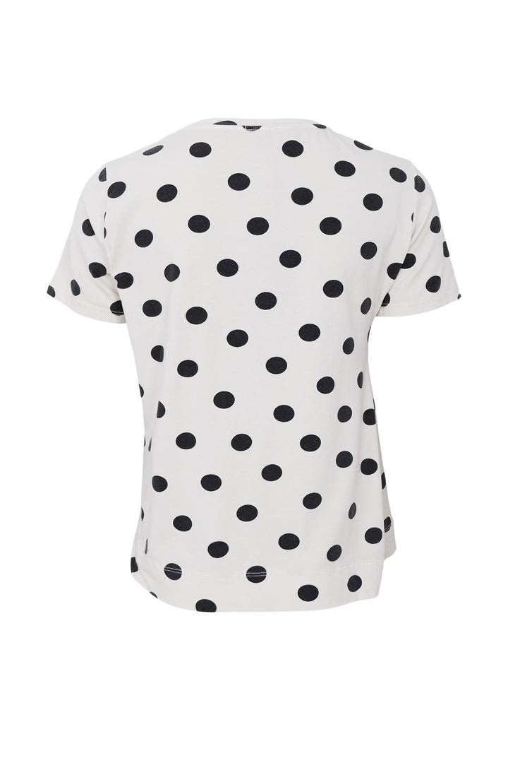 Black Colour - Bczelda S/S T-Shirt 40997 - Shirts - White Dot