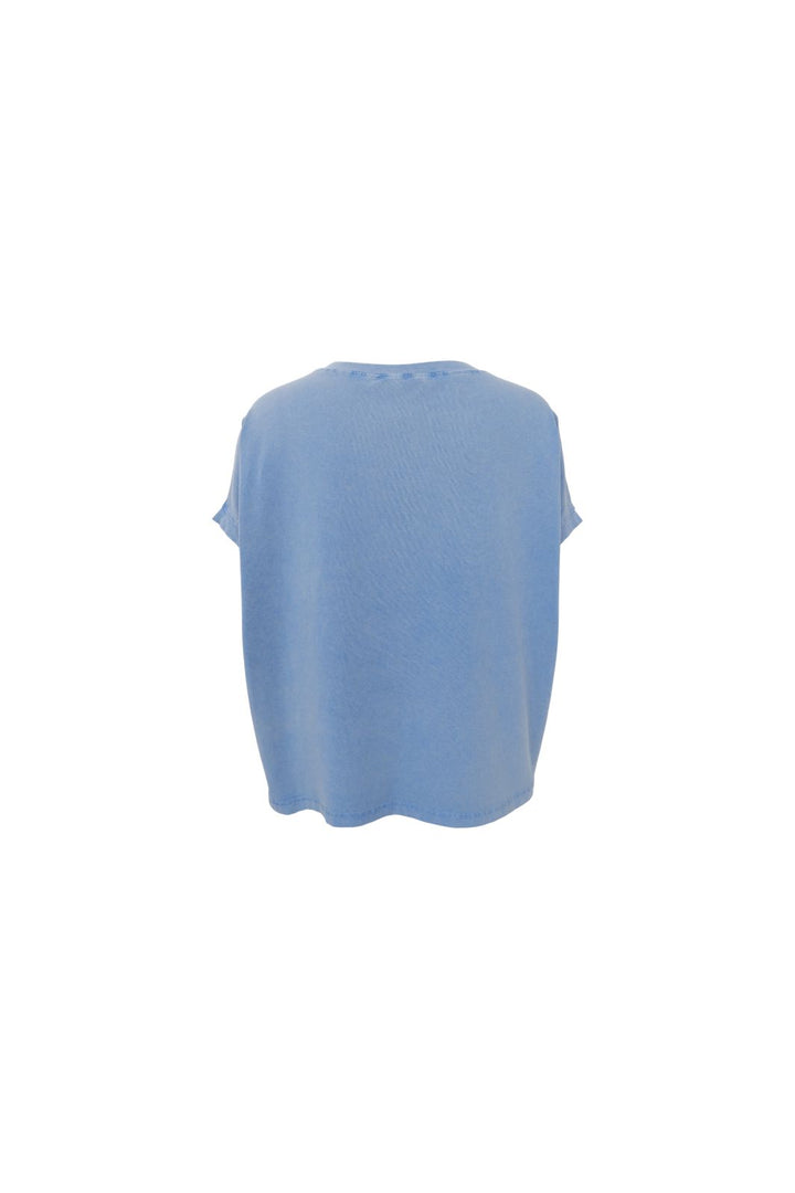 Black Colour - Bczelda Vintage Tee 41116 - Shirts - Lt. Blue