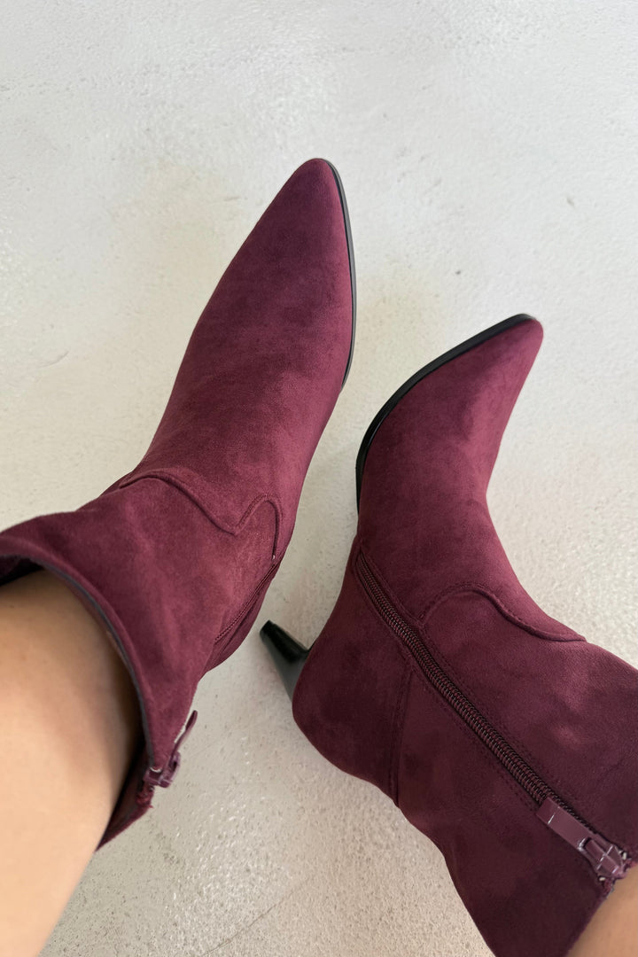 Bloom - Fawn Boots - Burgundy Støvler 