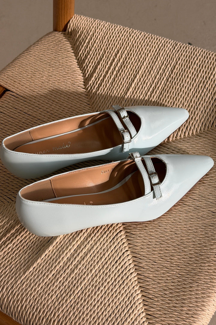 Bloom - Galanthus Ballet Flats - Sky Blue Ballerinaer 