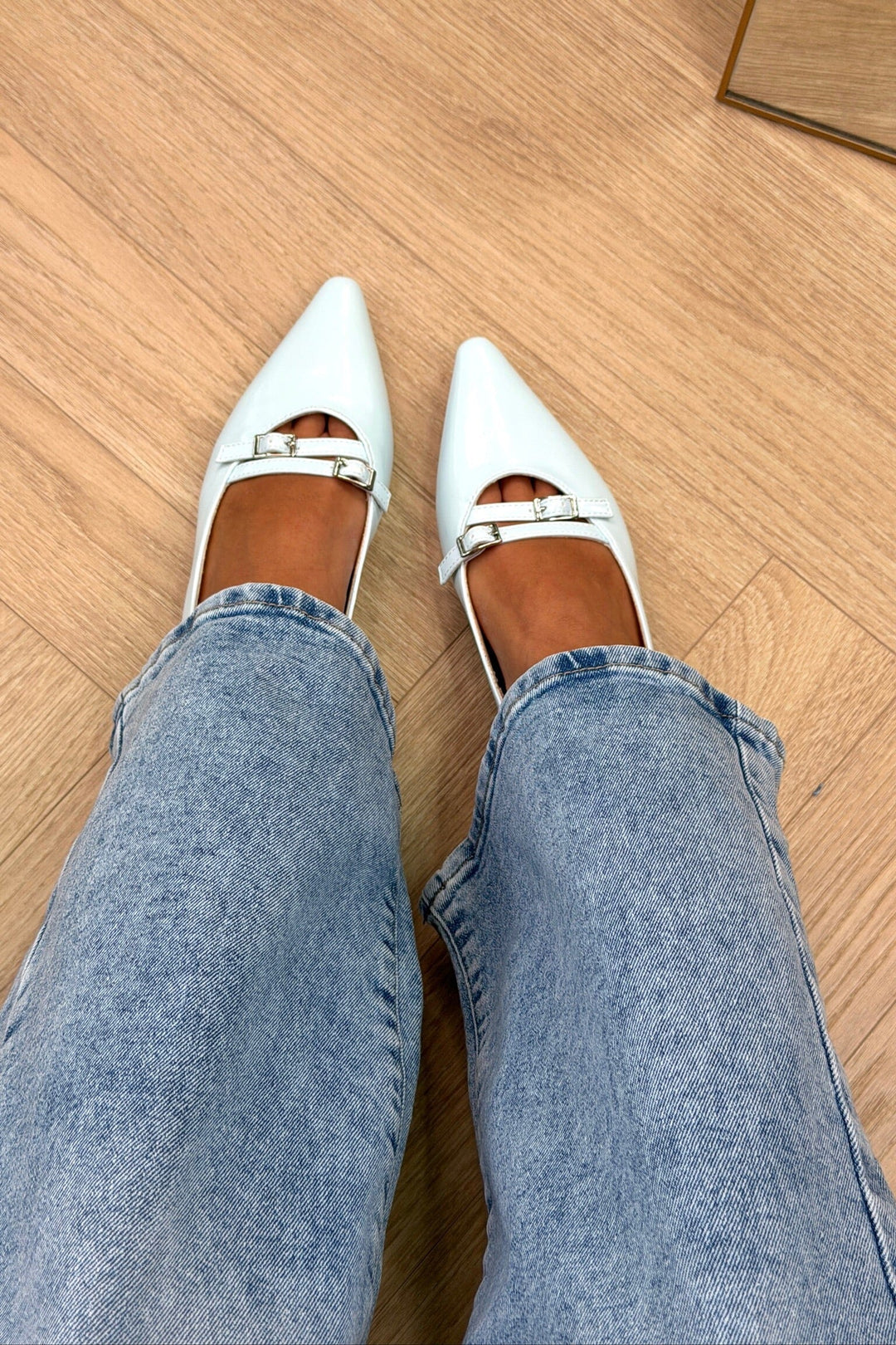 Bloom - Galanthus Ballet Flats - Sky Blue Ballerinaer 