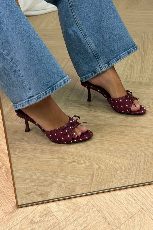 Bloom - Mignonette Stiletto - Burgundy Stiletter 