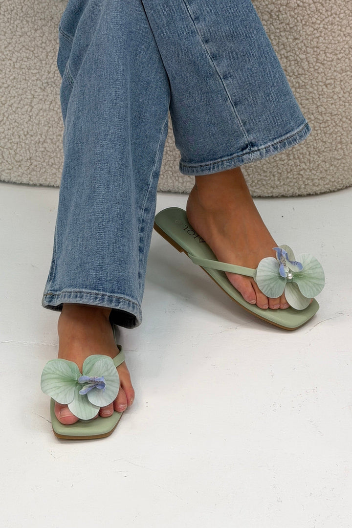 Bloom - Morning Glory Sandals - Green Sandaler 