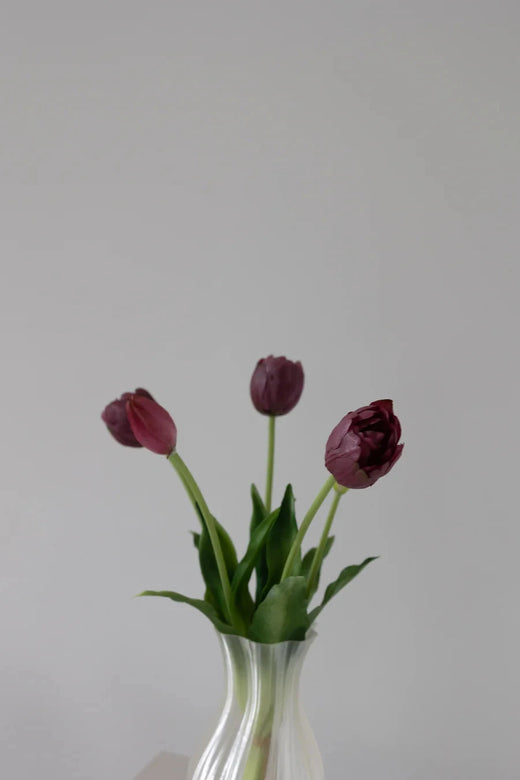 Bloom Objects - Artificial Layered Tulips Bordeaux 02-175 - Bordeaux Dekoration 