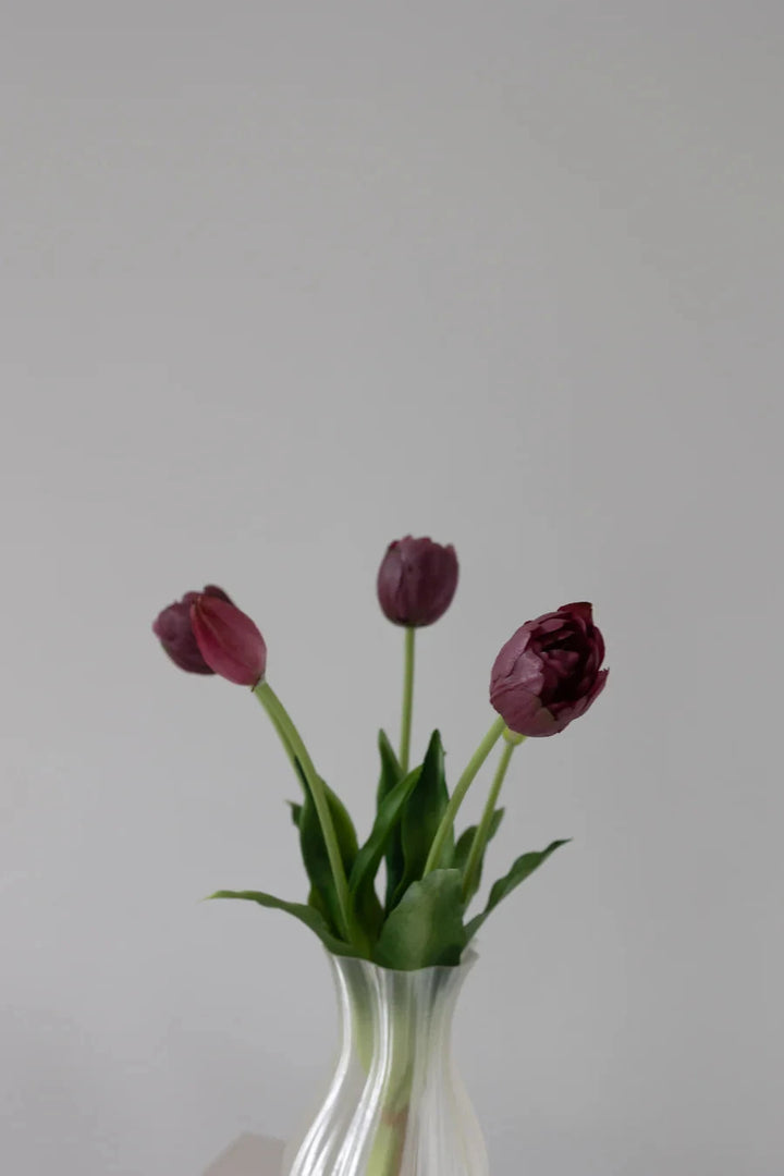 Bloom Objects - Artificial Layered Tulips Bordeaux 02-175 - Bordeaux Dekoration 