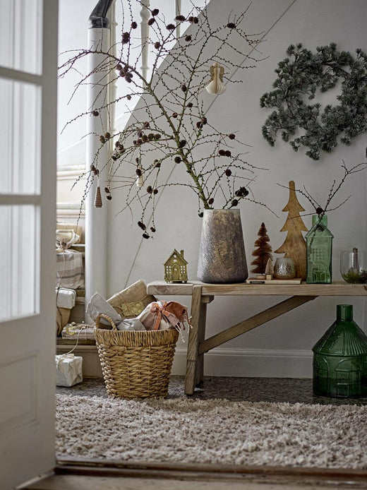 Bloomingville - Cedar Krans, Grøn, Kunstige Blomster 82061260 - Green
