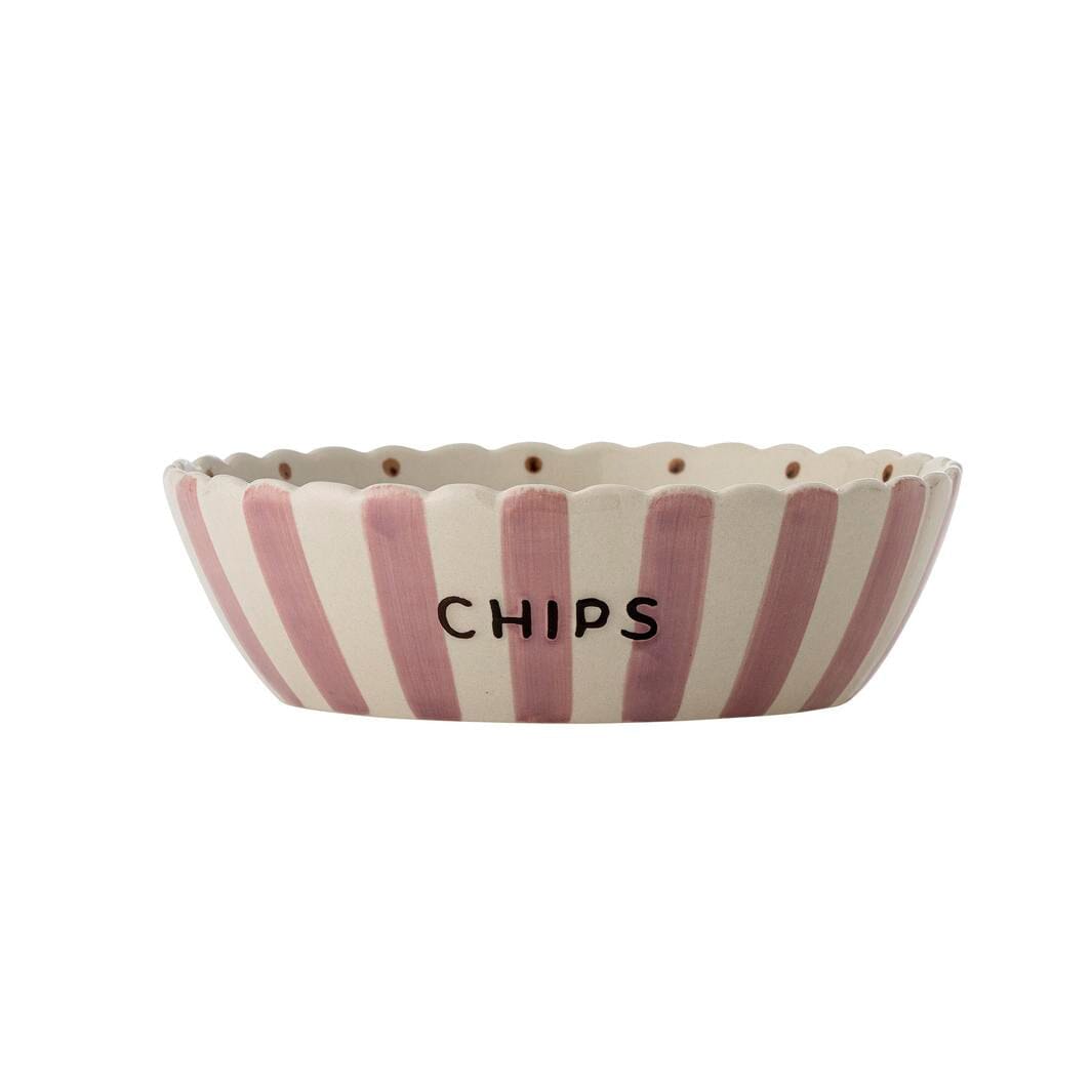 Bloomingville - Chip Skål, Rosa, Stentøj 82069735 - Rose