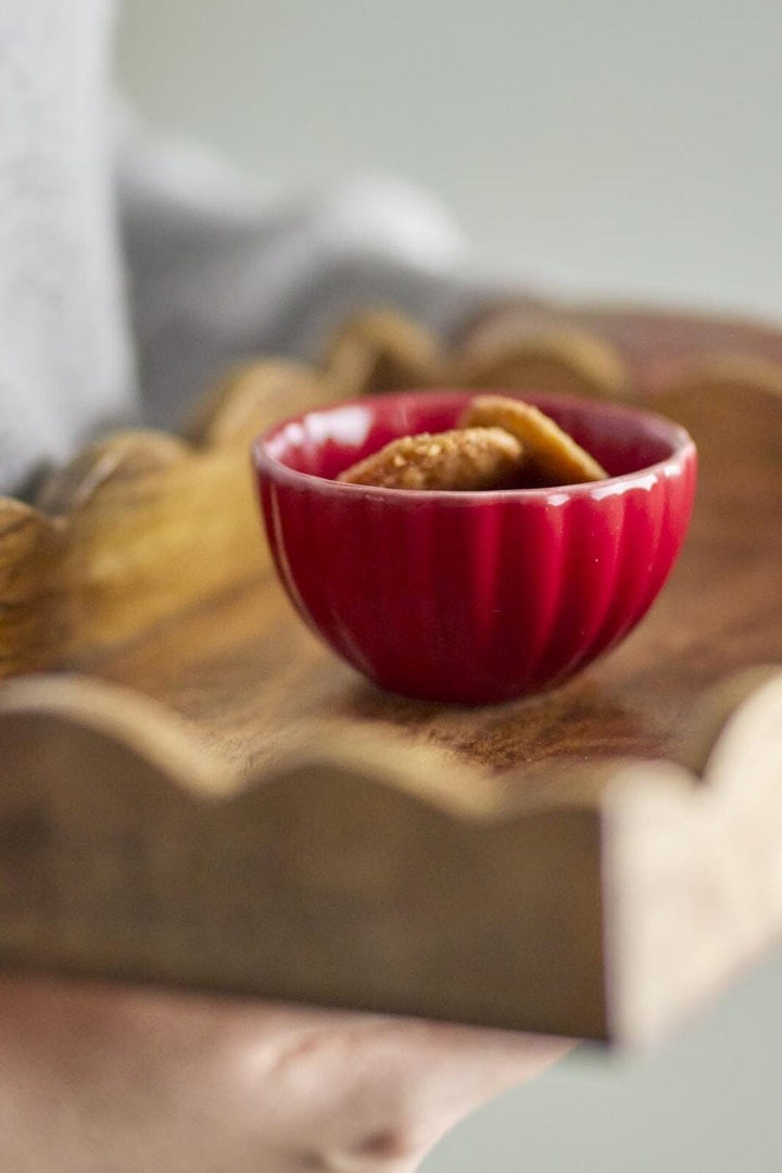 Bloomingville - Latina Skål, Rød, Stentøj 82061933 - Red Køkkentilbehør 