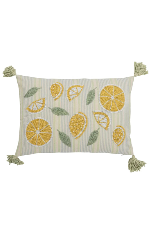 Bloomingville - Lemon Pude, Gul, Bomuld 82066557 - Yellow
