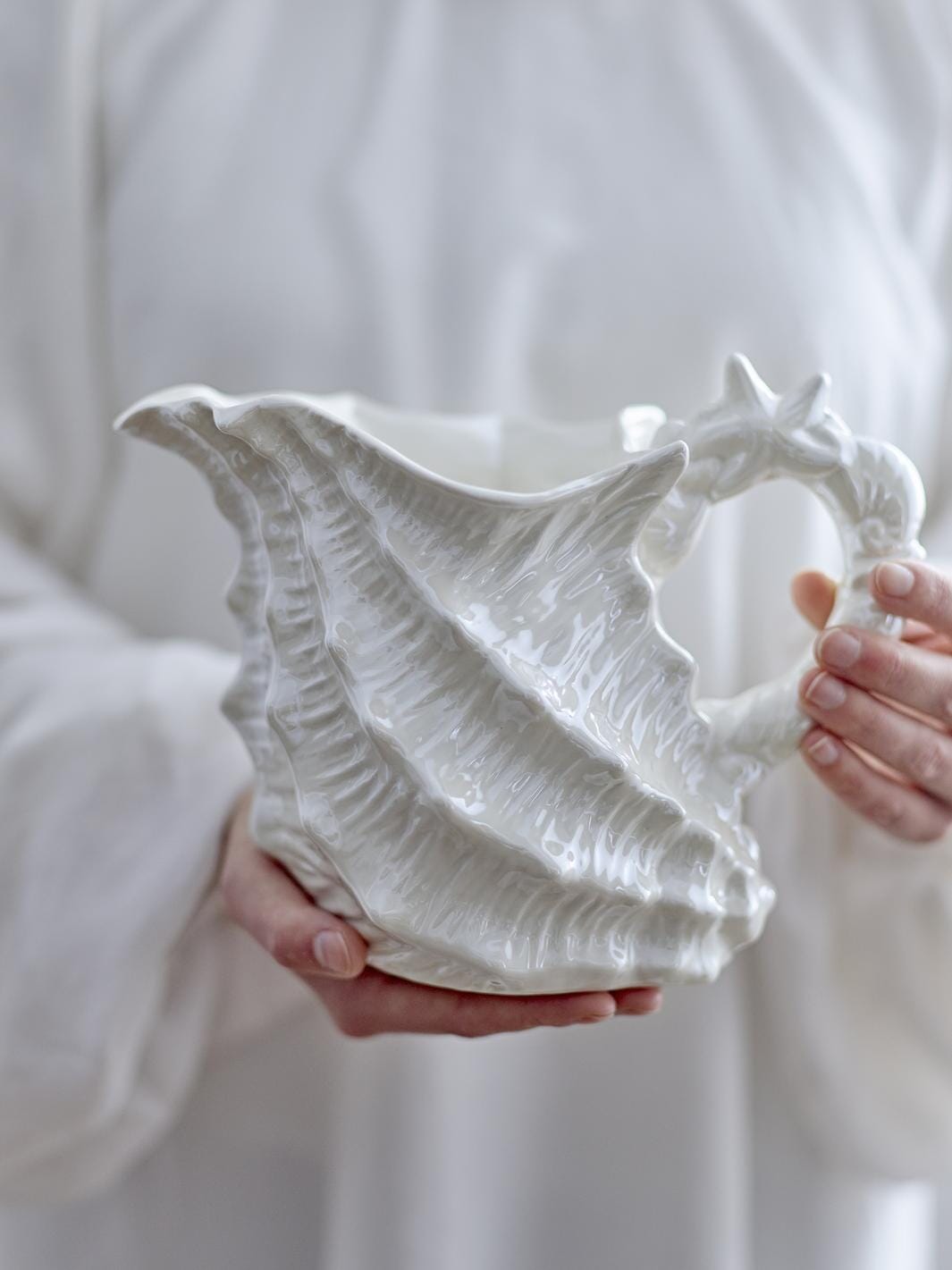 Bloomingville - Shellie Kande, Hvid, Stentøj 82072684 - White